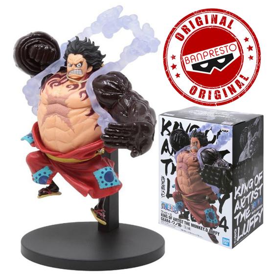 Imagem de Boneco One Piece Monkey D. Luffy Gear4 Wanokuni King Of Artist Bandai Banpresto