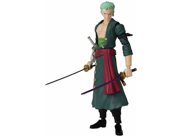 Imagem de Boneco One Piece Roronoa Zoro 15cm com Acessórios