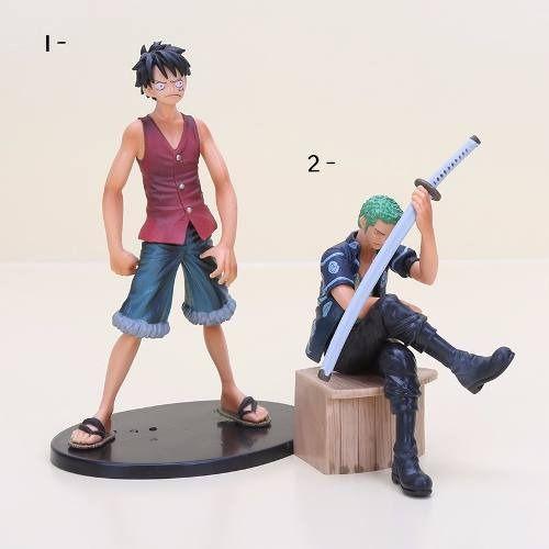 Imagem de Boneco One Piece Styling Law Luffy Zoro Mihawk Figure Bandai