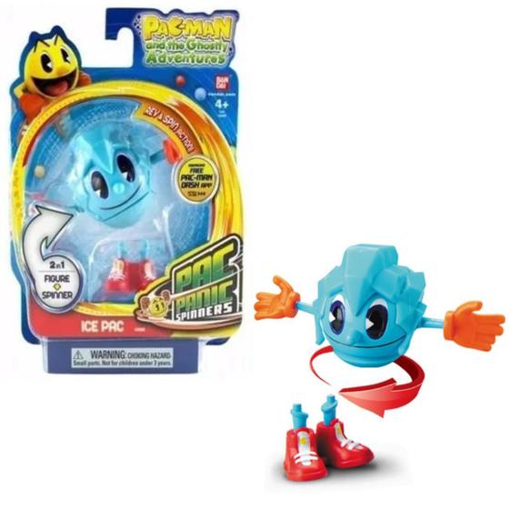 Imagem de Boneco Pac Man - Ica Pac Spinners Giratório Bandai -Sunny