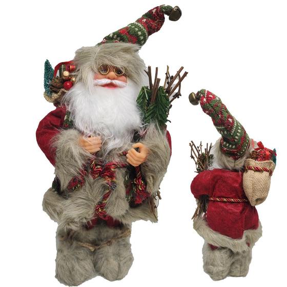 Imagem de Boneco Papai Noel Natalino 30cm Festa Natal Decoraçao Enfeite Confraternizaçao Fim do Ano