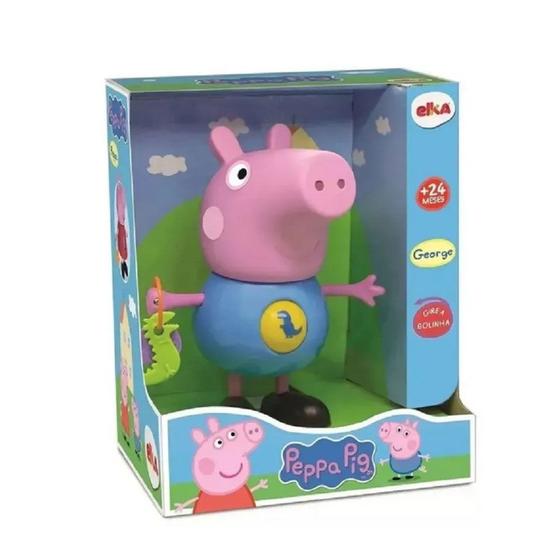 Imagem de Boneco Peppa Pig Elka George com Atividades