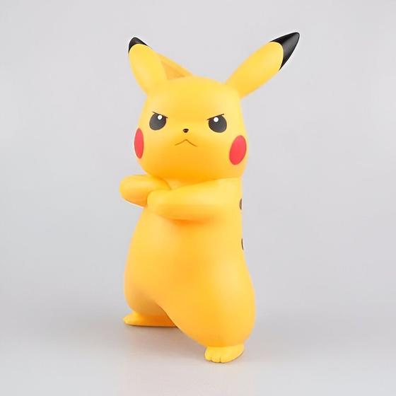 Imagem de Boneco Pikachu Pokemon Grande Vinil 20cm Coleção Pokémon