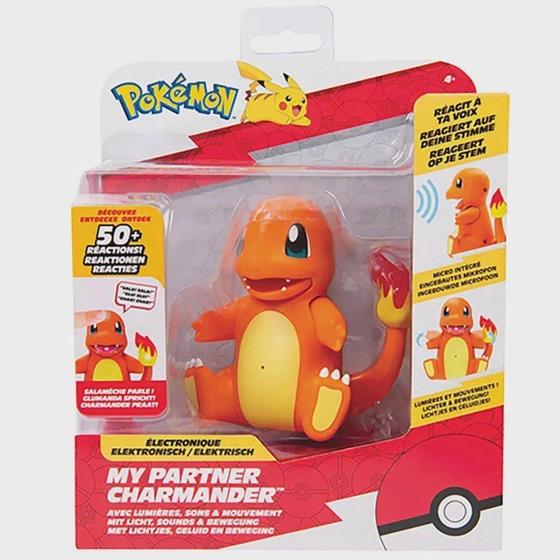 Imagem de Boneco pokemon meu parceiro charmander com luz e som r.2663  sunny