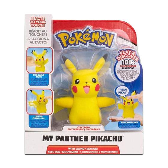 Imagem de Boneco Pokémon Meu Parceiro Pikachu Com Som e Luz Original