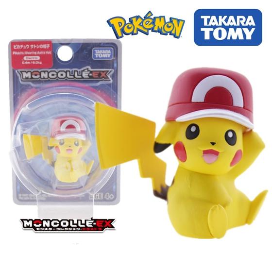 Imagem de Boneco Pokemon Pikachu Com Bone - Takara Tomy