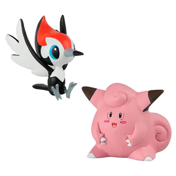 Imagem de Boneco Pokemon - Pikipek vs Clefairy - Tomy