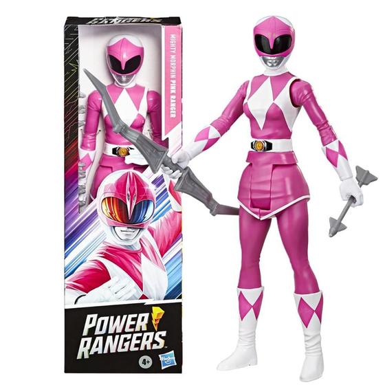 Boneco Power Rangers Clássico 28cm Ranger Rosa - Hasbro - Bonecos ...