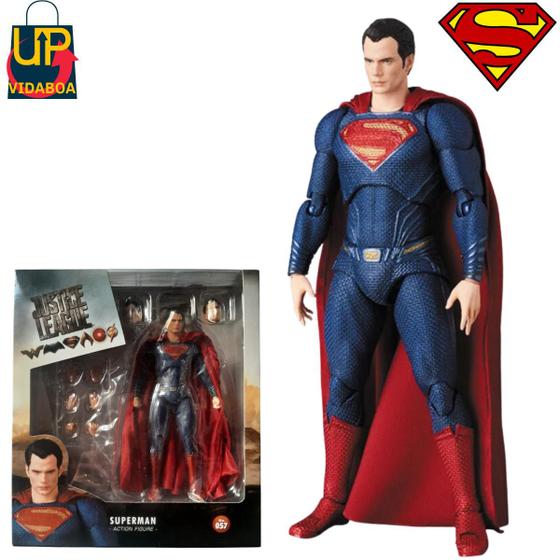 Imagem de Boneco Premium DC Comics -Super Man todo Articulado com acessorios - Action Figure 16cm
