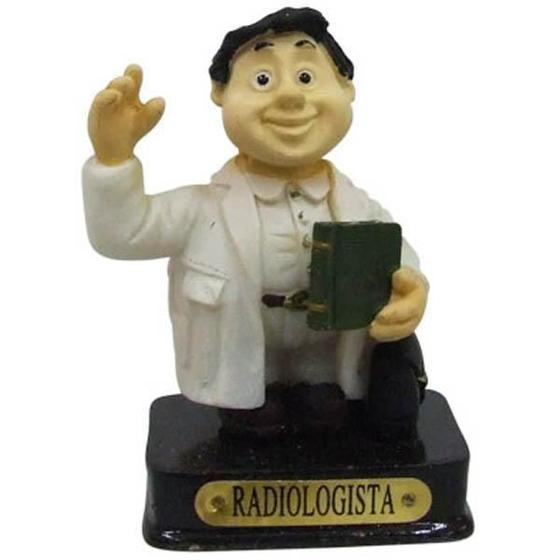 Imagem de Boneco Profissional Radiologista Miniatura Decoração 8cm