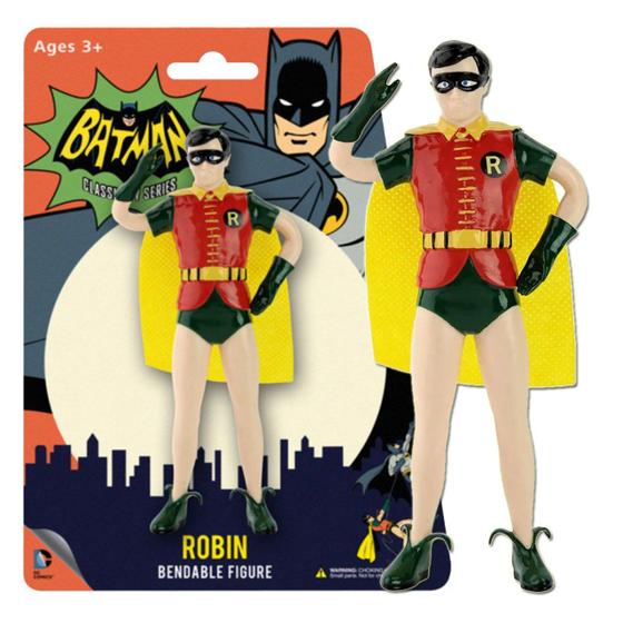 Imagem de Boneco Robin Clássico 15cm Dobrável Batman 1966 - NJ Croce