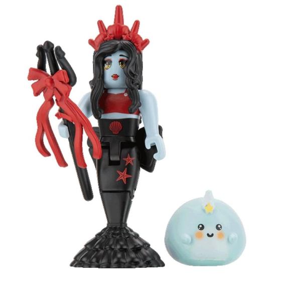 Imagem de Boneco Roblox Star Sorority Dark Mermaid e Acessórios com código virtual Jazwares 7899573622114