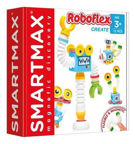 Imagem de Boneco Roboflex Brinquedo Encaixe E Montar 12 Pçs Smartmax