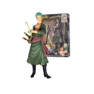 Imagem de Boneco Roronoa Zoro One Piece Não Articulado - Roronoa Zoro Três Espadas 18cm One Piece Colecionável Figure Action