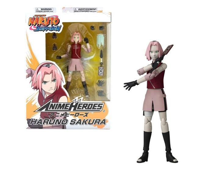 Boneco Sakura Haruno Naruto Shippuden Bandai - Fun F0073-6 - Bonecos ...