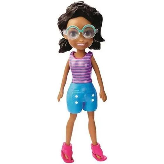 Imagem de Boneco Shani Polly Pocket Listradinha - Mattel GFP79 (14277)