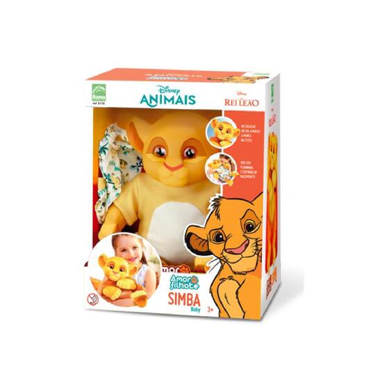 Boneco Simba Baby Amor de Filhote Disney Roma Brinquedos - ROMA JENSEN ...