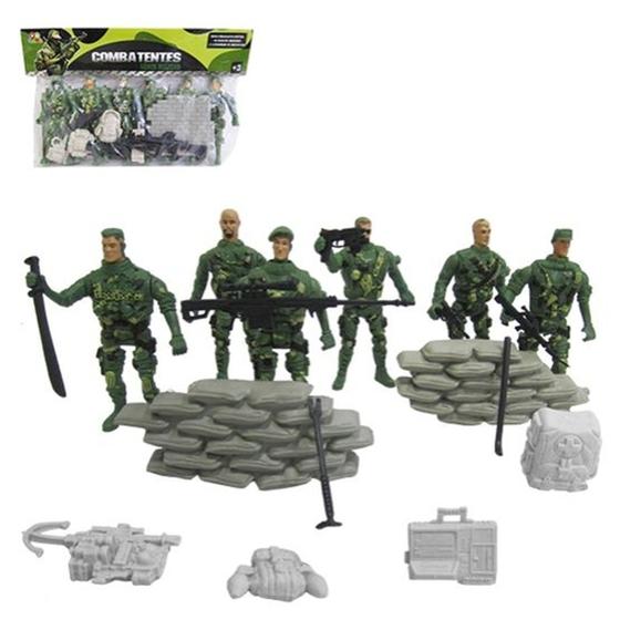 Imagem de Boneco soldado plastico militar miniatura de guerra
