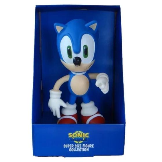 Imagem de Boneco Sonic Articulado Grande Original Brinquedo