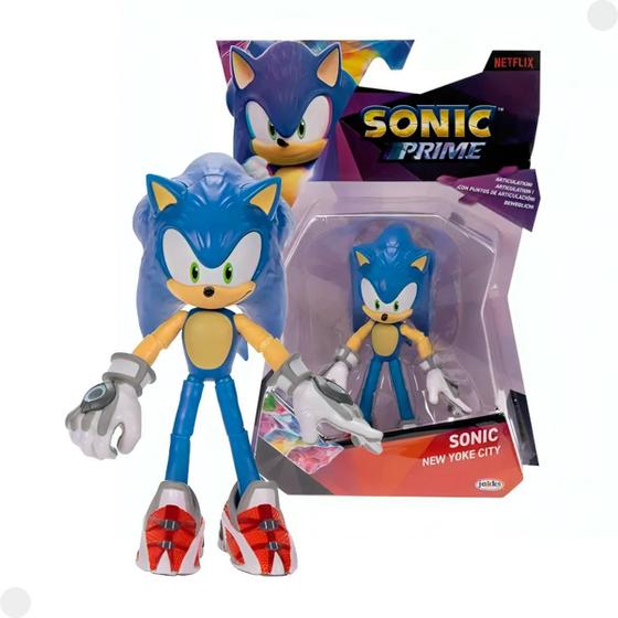 Imagem de Boneco Sonic Prime New Yoke City Articulável 004242 - Sunny