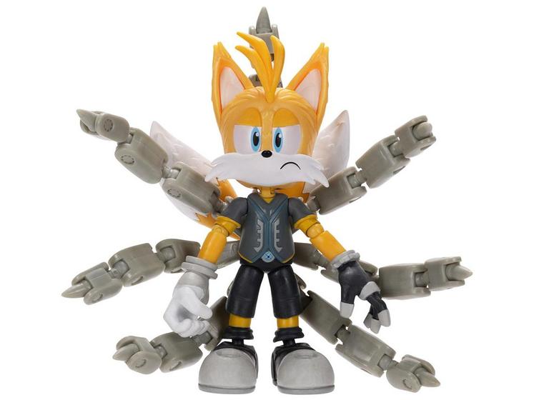 Imagem de Boneco Sonic Prime Tails Nine New Yoke City 13cm