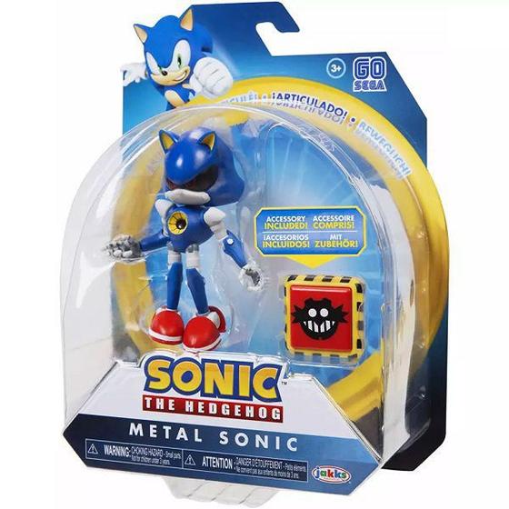 Boneco Sonic THE Hedgehog Articulado Metal Sonic FUN F0066-2 - Bonecos ...