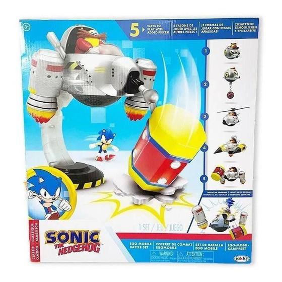 Imagem de Boneco Sonic The Hedgehog Egg Mobile Battle - Candide 3439