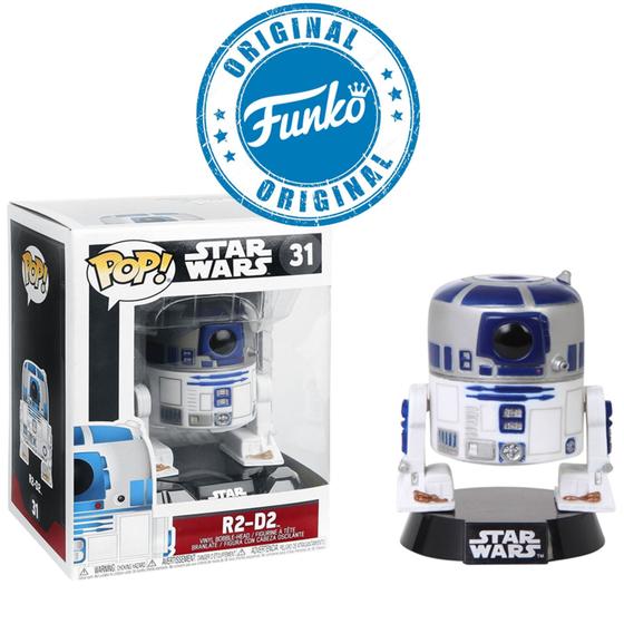 Imagem de Boneco Star Wars R2-D2 Pop Funko 31 Original - 830395032696