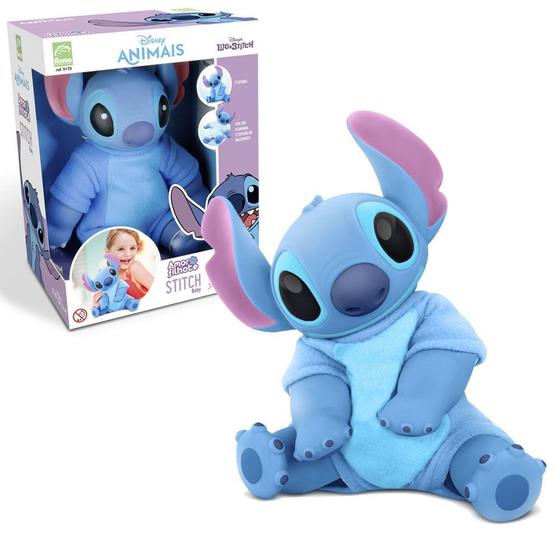 Boneco Stitch Cole O Amor De Filhote Roma Roma Brinquedos