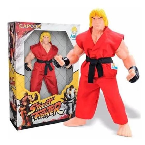 Imagem de Boneco Street Fighter Colecionável Brinquedo 43cm Ken