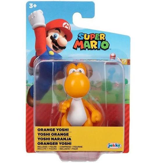 Imagem de Boneco Super Mario 6CM Orange Yoshi Candide 3001