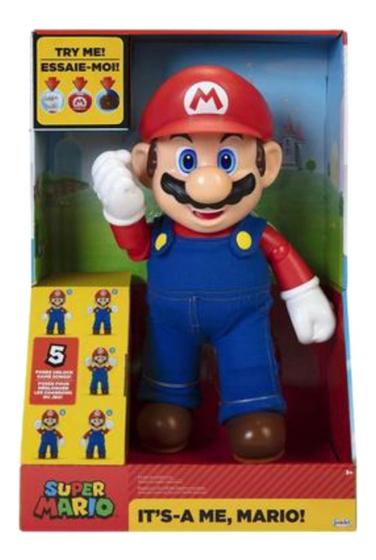 Imagem de Boneco Super Mario Articulado C/ Sons E Falas - Candide 3009