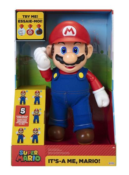 Boneco Super Mario Articulado Com Som 30Cm - Candide 3009 Menor preço em Boneco Super Mario Articulado Com Som 30Cm - Candide 3009