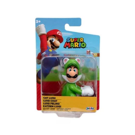 Imagem de Boneco Super Mario Candide Cat Luigi 6Cm