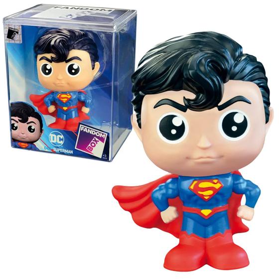 Imagem de Boneco Superman Colecionável Fandom Box 040 Super Homem DC Liga Da Justiça Líder Brinquedos