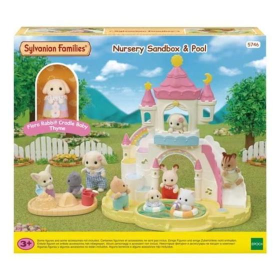 Imagem de Boneco Sylvanian Families - Piscina e Caixa de Areia - Jardim da Infancia EPOCH MAGIA