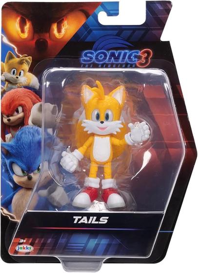 Imagem de Boneco Tails 12cm Figura Articulada Filme Sonic 3 - Sunny