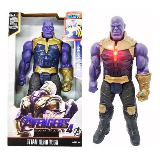Boneco Thanos - Boneco Thanos Grande Articulado 30 cm com Luz e Som ...