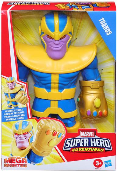 Imagem de Boneco Thanos Super Hero Adventures Mega Mightie Vingadores Marvel F0022