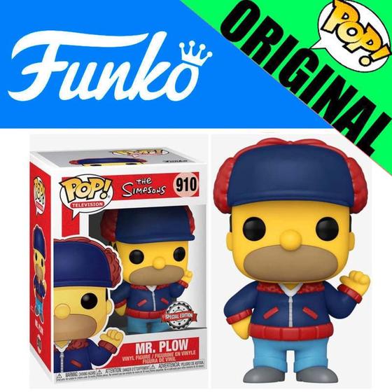 Imagem de Boneco The Simpsons Mr. Plow Special Edition Pop Funko 910 Original