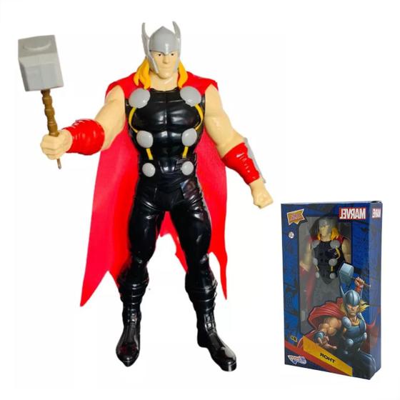 Imagem de Boneco Thor Articulado Brinquedo Figura Vingadores Grande