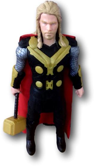 Imagem de Boneco Thor Avengers Infantil 30cm Com Led