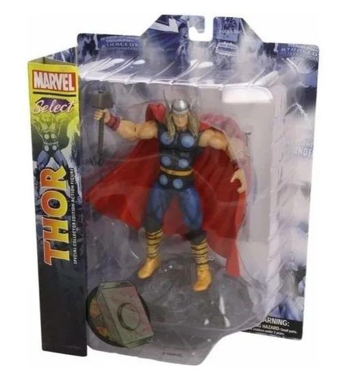 Imagem de Boneco Thor Clássico Marvel Select Vingadores - Diamond Select Toys
