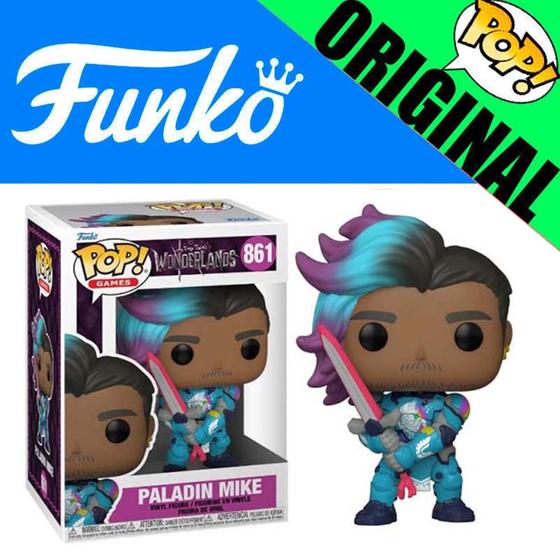 Imagem de Boneco Tiny Tinas Wonderlands Paladin Mike Pop Funko 861 Original - 889698593342