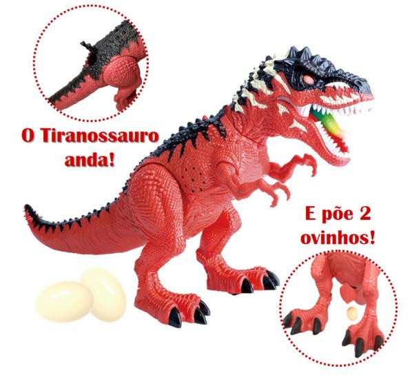 Imagem de Boneco Tiranossauro Com 2 Ovinhos Som e Luz