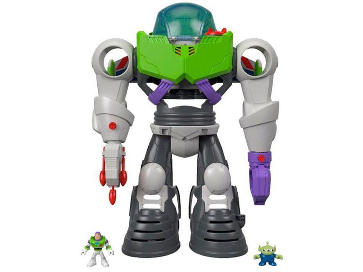Imagem de Boneco Toy Story Imaginext Robô Buzz Lightyear - com Acessórios Mattel
