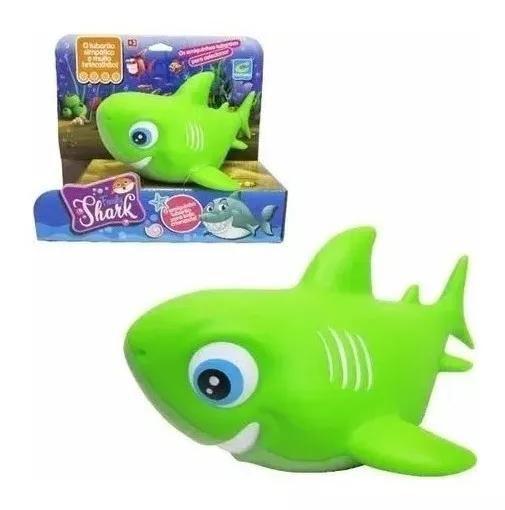 Imagem de Boneco Tubarão Vinil Macio Bebe Shark Brinquedo Infantil