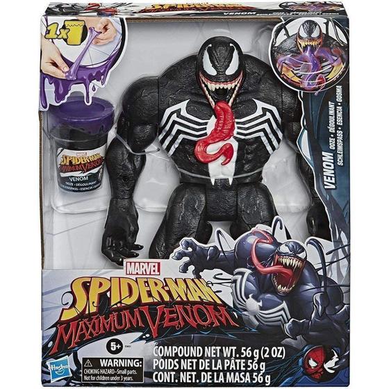 Imagem de Boneco venon com slime spider-man maximum e9001 hasbro
