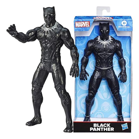 Imagem de Boneco Vingadores Marvel Pantera Negra Hasbro E5581 Wakanda Hasbro Oficial Licenciado Brinquedo Divertido Black Panther 