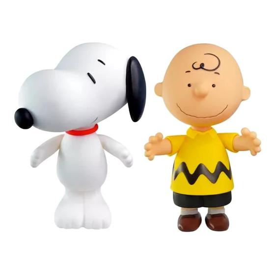 Imagem de Boneco Vinil 15cm Snoopy Charlie Brown Articulado 3074 Lider